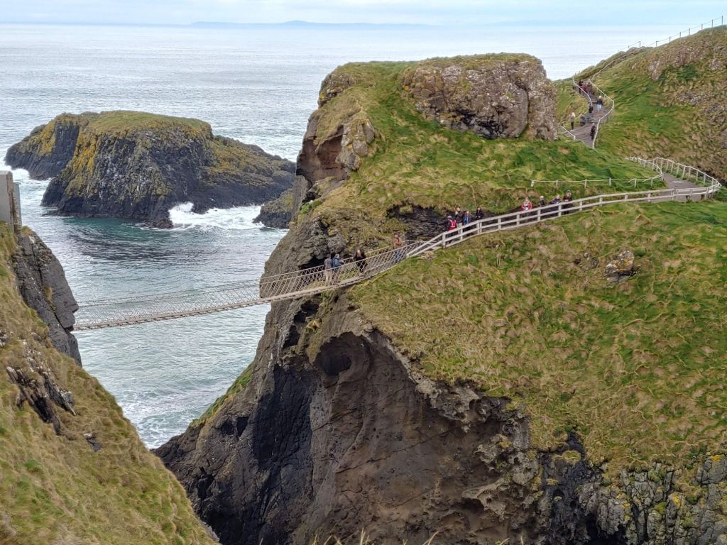 Coastal bridge and cliffs photographed during travels