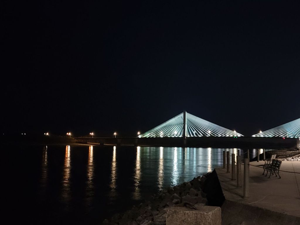 Bridge photographed during an evening outing